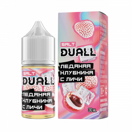 Жидкость Duall salt 30ml LIGHT 20mg (Ледяная Клубника с Личи, Light)