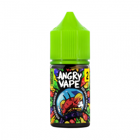 Жидкость Angry Vape salt 30ml 50mg (2 Ultra) Sour (Богомол Лизун (Ягодные леденцы), Hard)