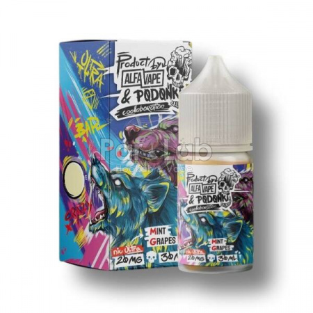 Жидкость Podonki & Alfa Vape 30ml 20mg Ultra (Мята виноград, Hard)