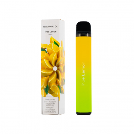 SOAK X 1500тяг (True Lemon (Настоящий лимон), 1500 тяг)
