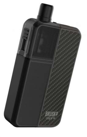 POD-система Brusko FLEXUS BLOK (Gunmetal (Темно-серый металл), 1200 mAh, 18 W, 3 мл, Датчик затяжки, кнопка)
