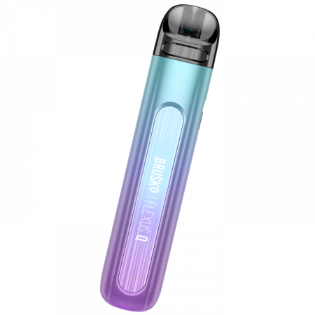 POD-система Brusko FLEXUS Q (Aquamarine gradient (Розово-голубой градиент), 700 mAh, 18 W, 2 мл, Датчик затяжки, кнопка)