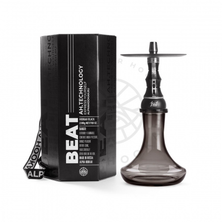 Кальян Alpha Hookah Beat (Тонированная колба, Шахта, Шланг, Мундштук,Колба, 35 см, 11 мм, Да, Нержавеющая сталь)