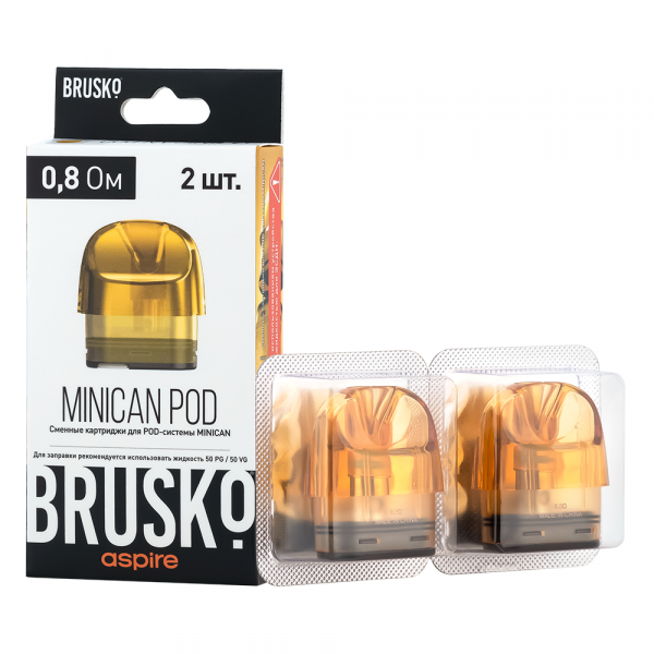 Картридж Brusko Minican 0.8ohm 3ml 1/1 (Желтый)