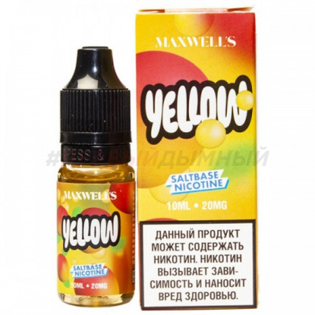 Жидкость Maxwells salt 10ml 20mg (Yellow (Тропический манго), Light)