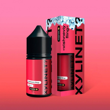 Жидкость XYLINET? Cold 20мг 30мл Medium (Vishneviy Fling Ice (Сочная Вишня,  Освежающий Лайм), Light)