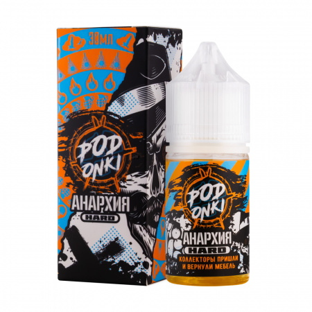 Жидкость Podonki Анархия 30ml 20mg Ultra (Коллекторы пришли и вернули мебель (Мякоть манго со льдом), Hard)