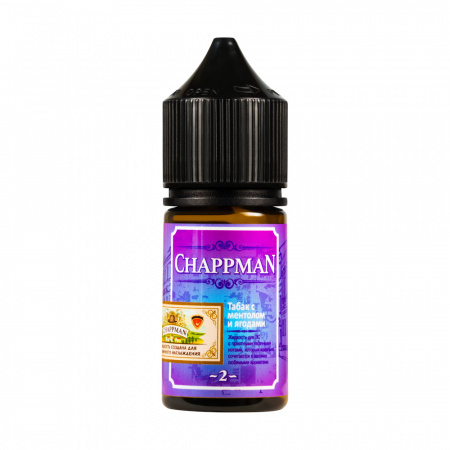 Жидкость Chappman salt 30ml 2 ultra (Табак с ментолом ягодами, Hard)