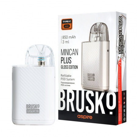 POD-система Brusko Minican Plus Gloss Edition (Pearl (Белый))